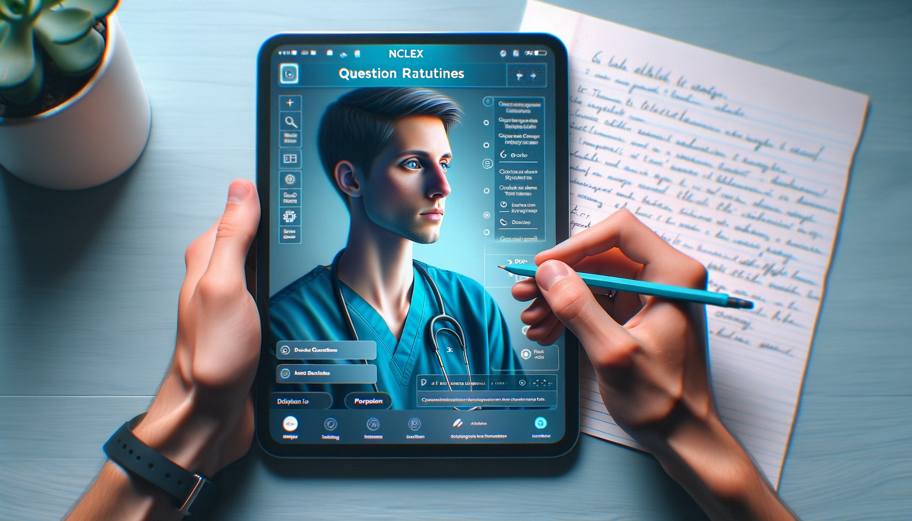 Readiness trend dashboard for NCLEX study